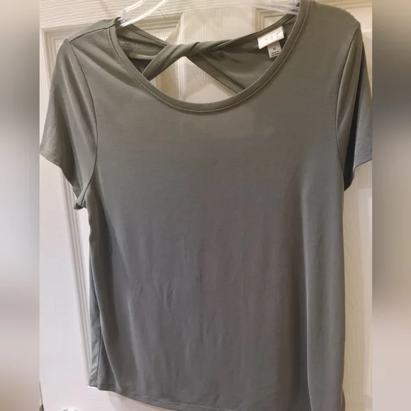 A New Day Women's Medium Khaki Tee - Picture 4 of 8